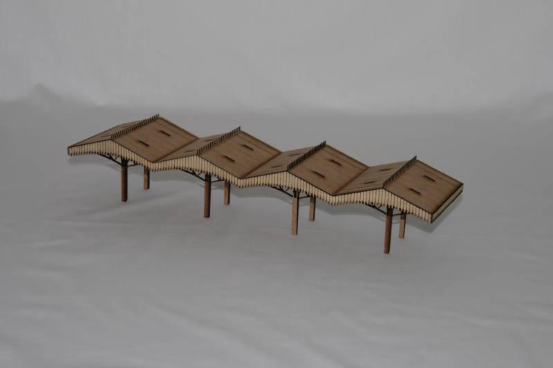 Fine Scale OO Gauge Station Canopy (84mm Wide)